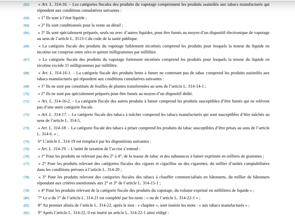 Actualité PLF 2026 CBD