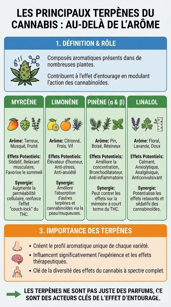 le r&ocirc;le des terp&egrave;nes