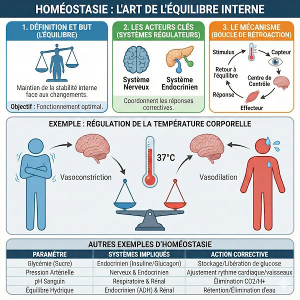 schema explicatif homeostasie