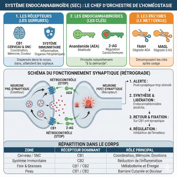 schema systeme endocannabinoide sec