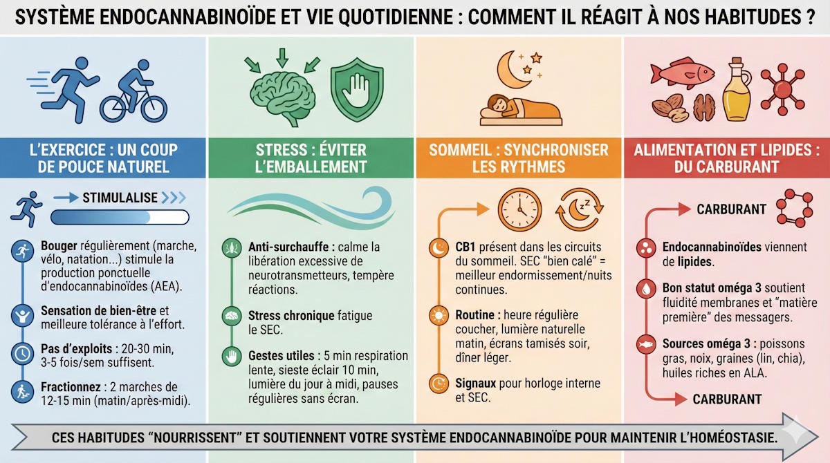 syst&egrave;me endocannabino&iuml;de et vie quotidienne